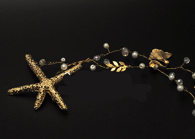 Starfish Crystal Hair Band Headwear
