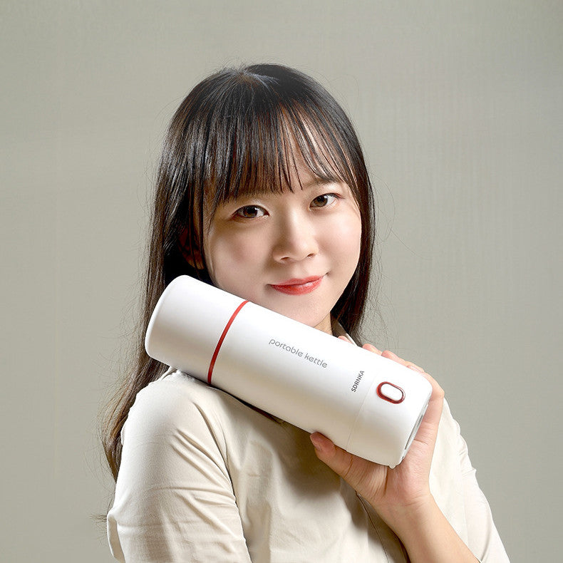 Portable Electric Hot Water Cup 350ML Travel Kettle with Auto Shut-Off