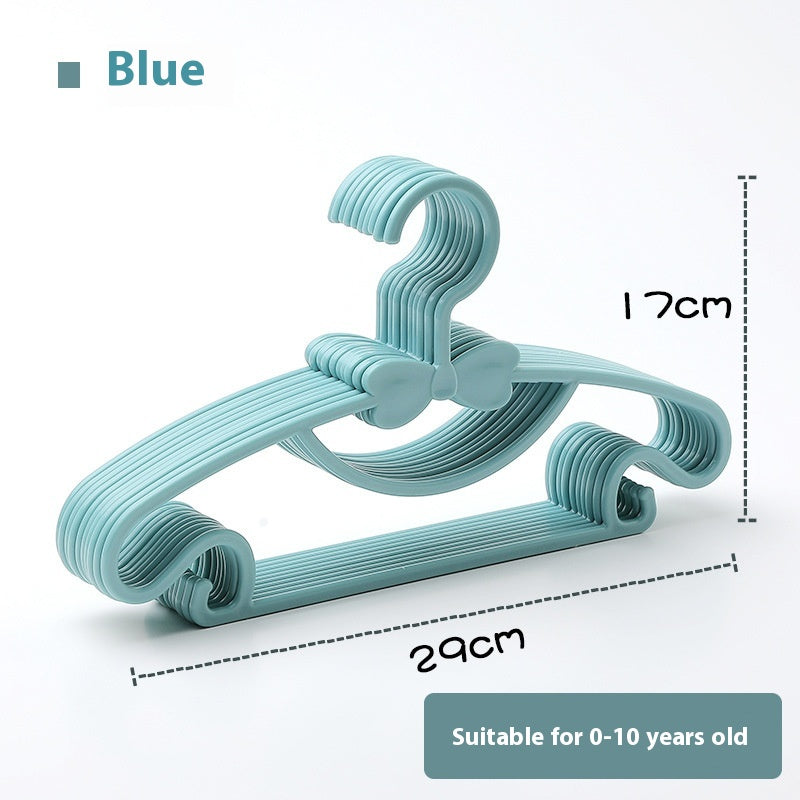 Children's Multi-Function Plastic Hanger Set for Kids' Closet Organization