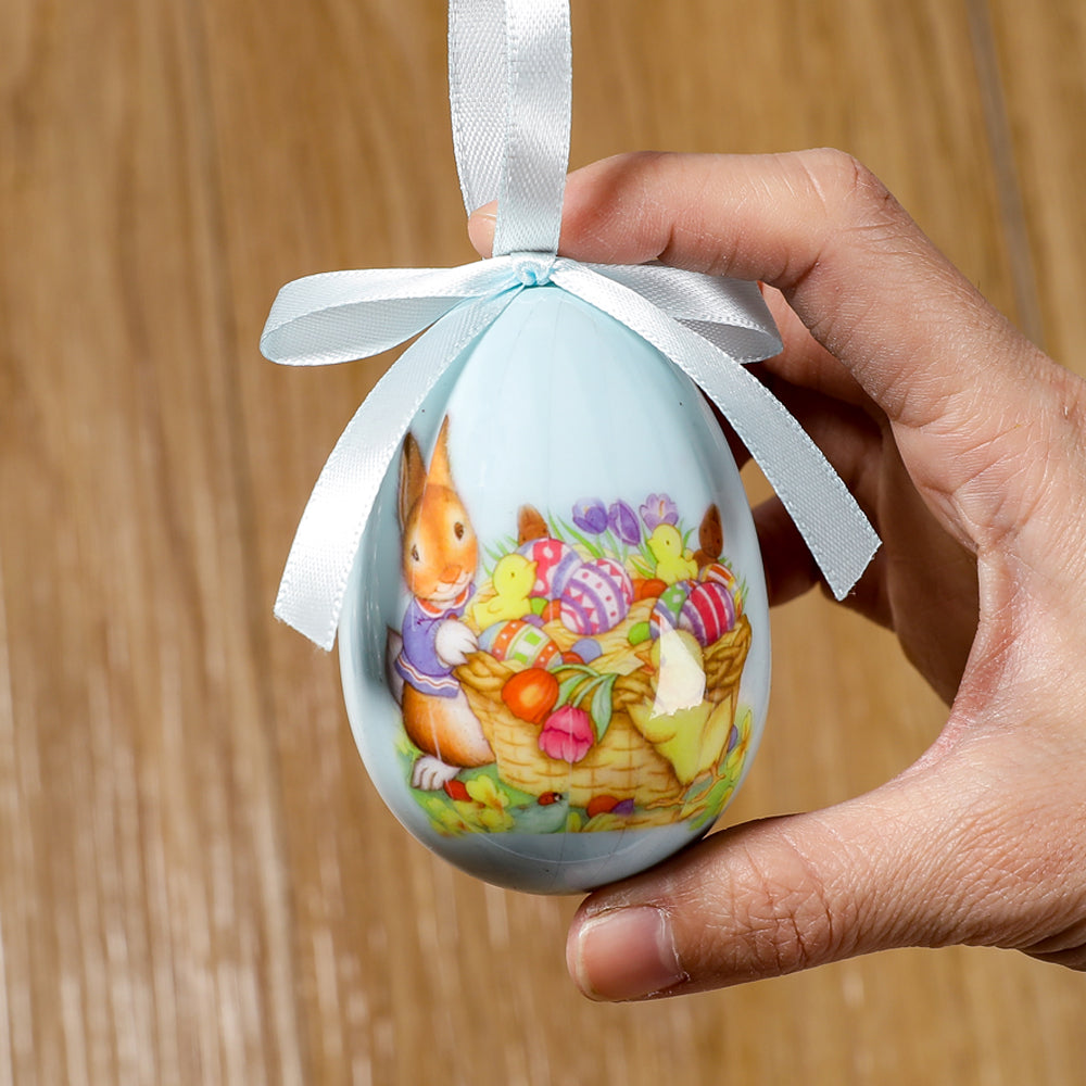 7cm Easter Egg Decorations Set - Waterproof Foam Holiday Ornaments