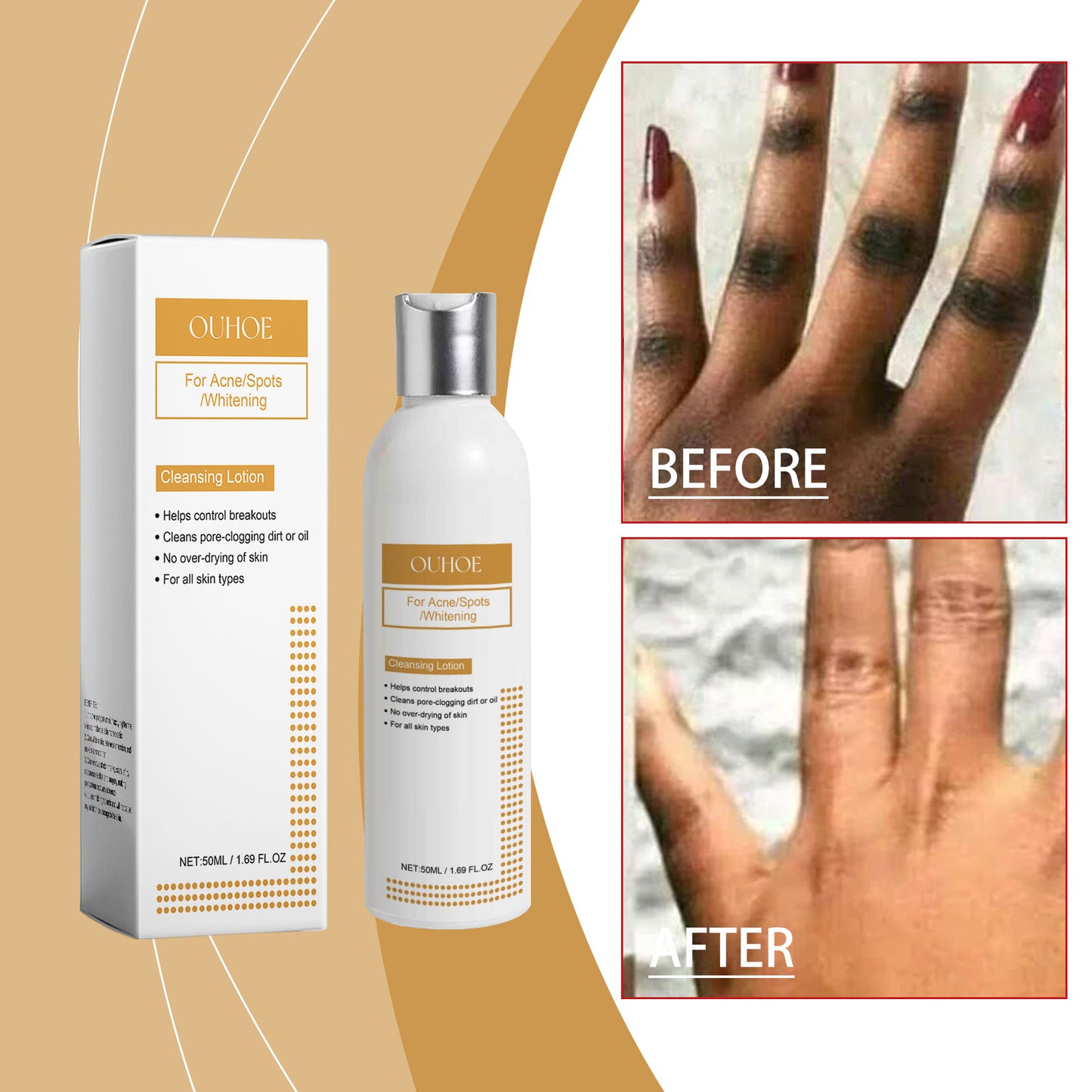 Hydrating Facial Cleansing Lotion with Lemon Extract & Vitamin E - 50ml