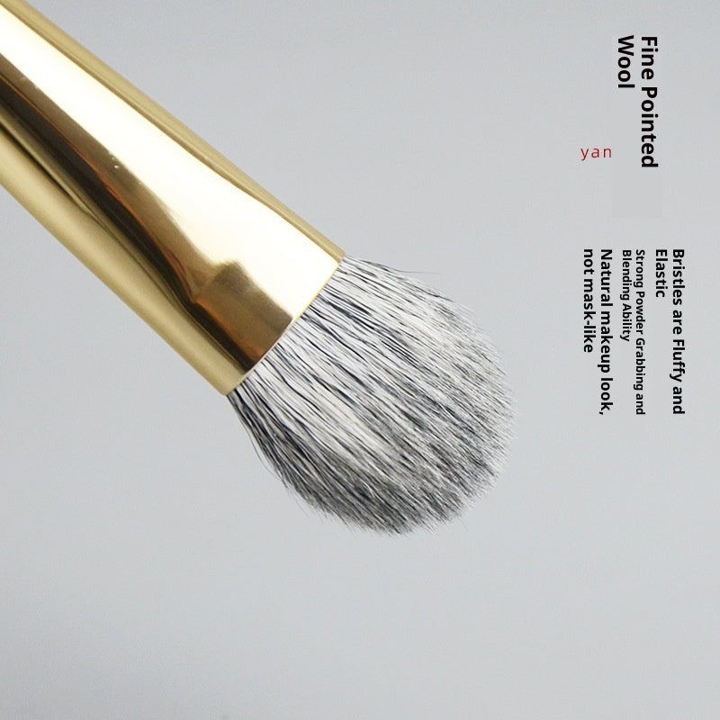 Heart-Shaped Makeup Brush for Blush and Highlighter Tongue-Shaped Blending Face Brush