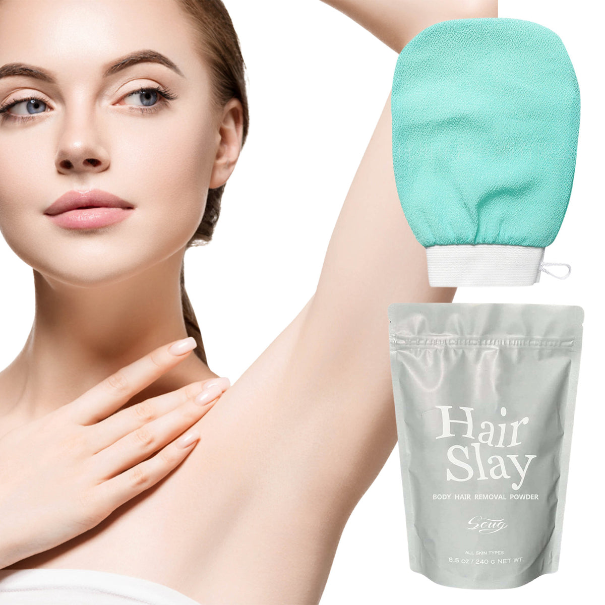 Hair Removal Powder Mild Skin Cleaning Body Armpit Leg Refreshing