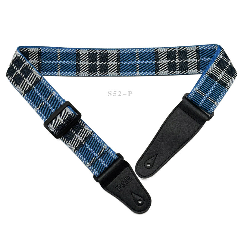 Bass Guitar Strap - Universal Embroidery Design for Musicians