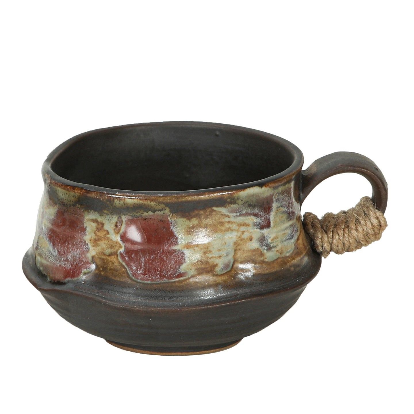 Coarse Vintage Ceramic Coffee Cup - Retro Style, 270ml