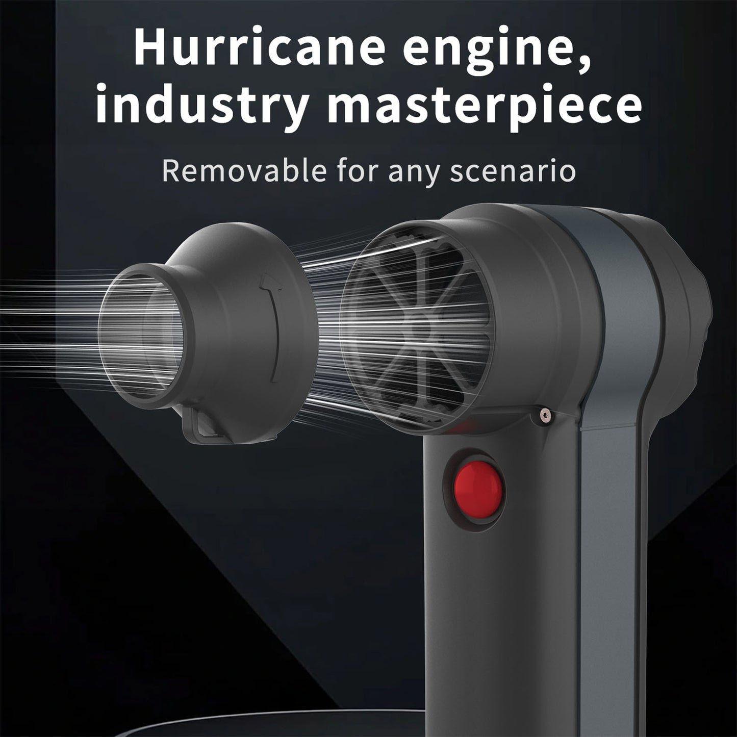 Cordless Air Duster 500000RPM 4 Speeds 50mm Brushless Motor USB
