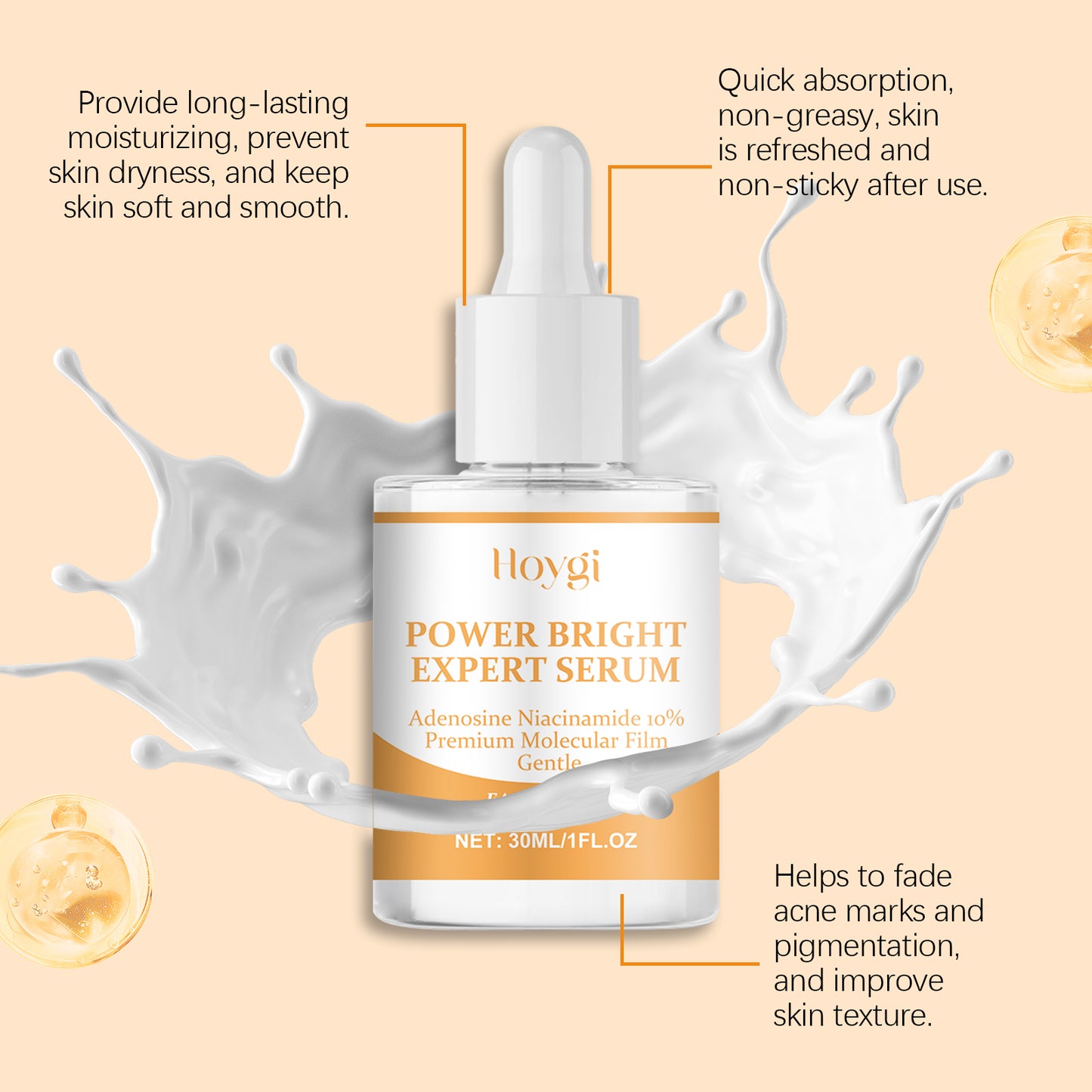 Propolis Facial Serum with Adenosine & Nicotinamide - 30ml