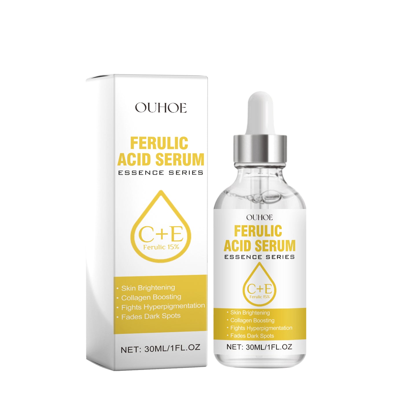 Ferulic Acid Facial Serum - Anti-Aging Skin Brightening & Pore Refining 30ml