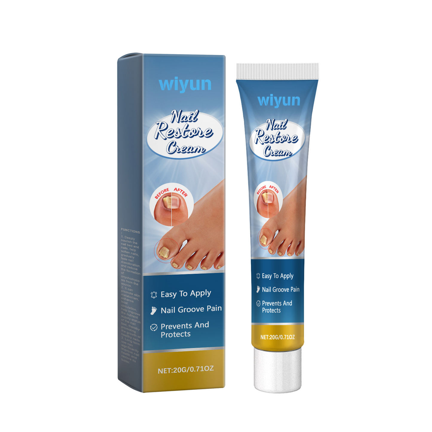 Nail Repair Cream with Aloe and Tea Oil - Nourishing Nail Care Treatment