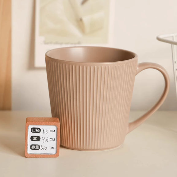 Ceramic Mug Breakfast Cup with Color Glaze, 401-500mL, Multiple Colors