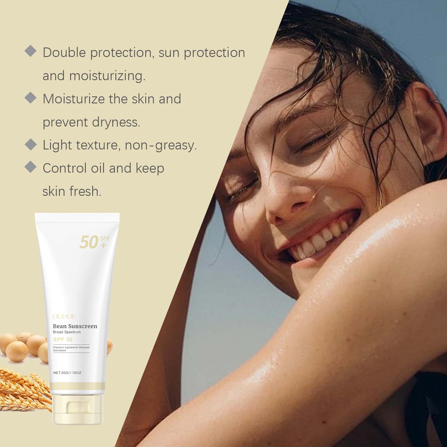 Moisturizing Protective Skin Cream 50g for Outdoor Use