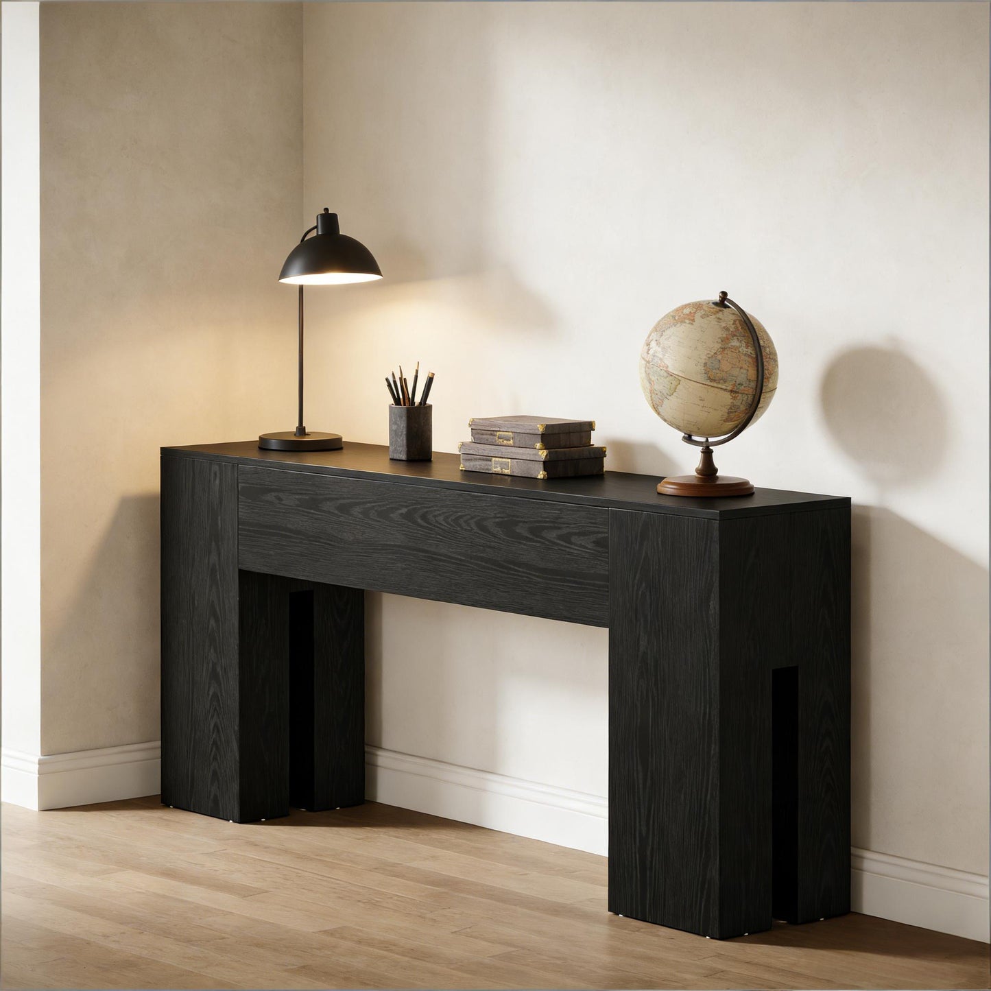 Wooden Console Table - Rustic Hallway Accent Table