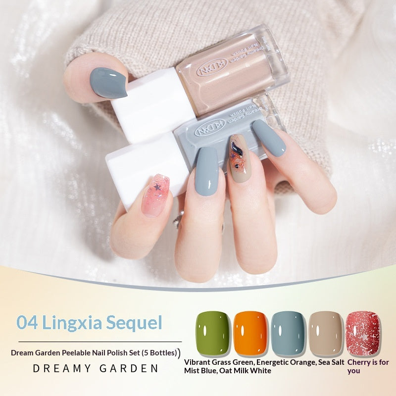 Water-Based Nail Polish Set No Baking Required - Multiple Styles