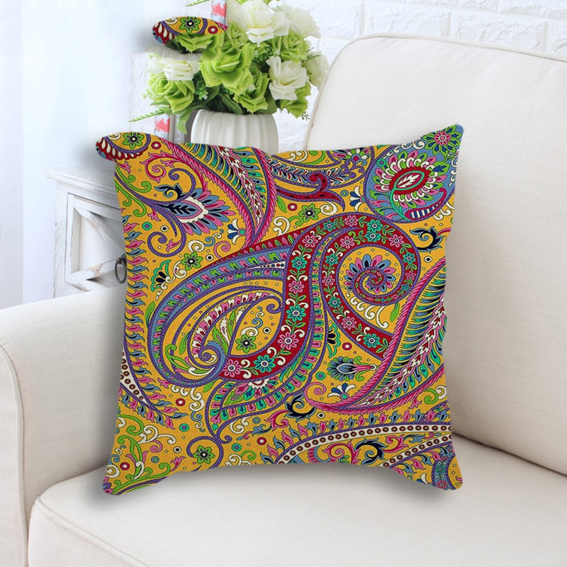 Peach Skin Pillowcase for Sofa Backrest Cover - Multiple Sizes & Styles