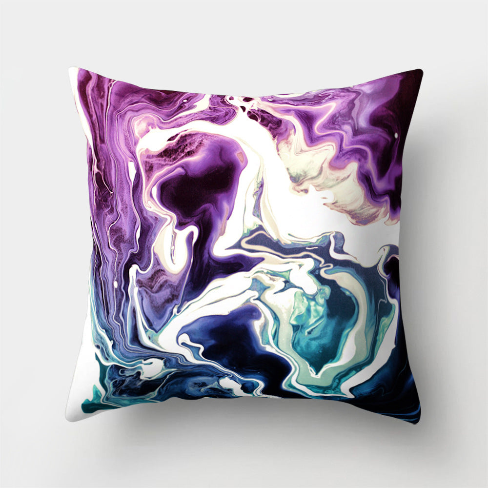 Cartoon Pattern Pillow Cover - Polyester Cushion Cover for Sofa & Home Decor