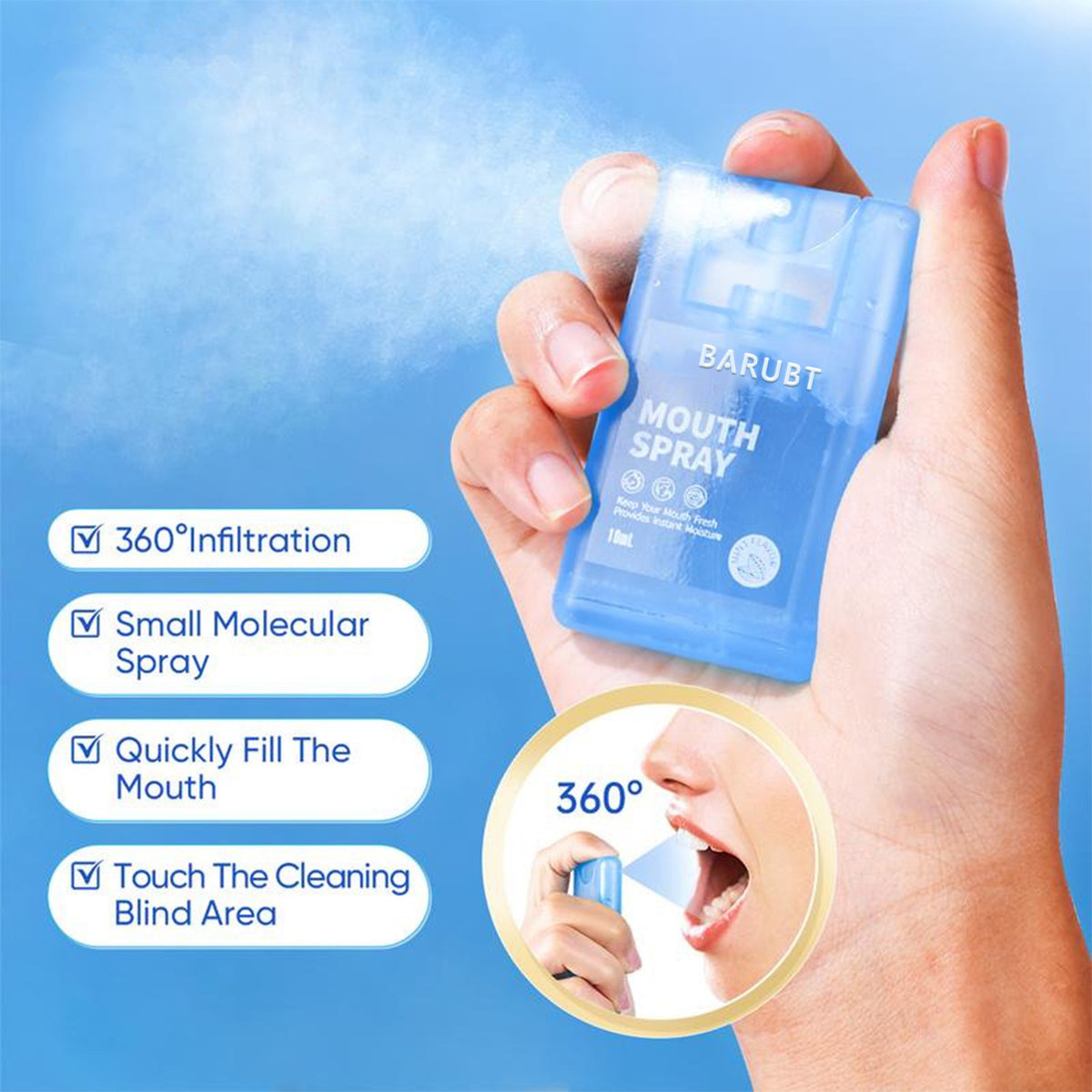 Portable Oral Spray for Fresh Breath
