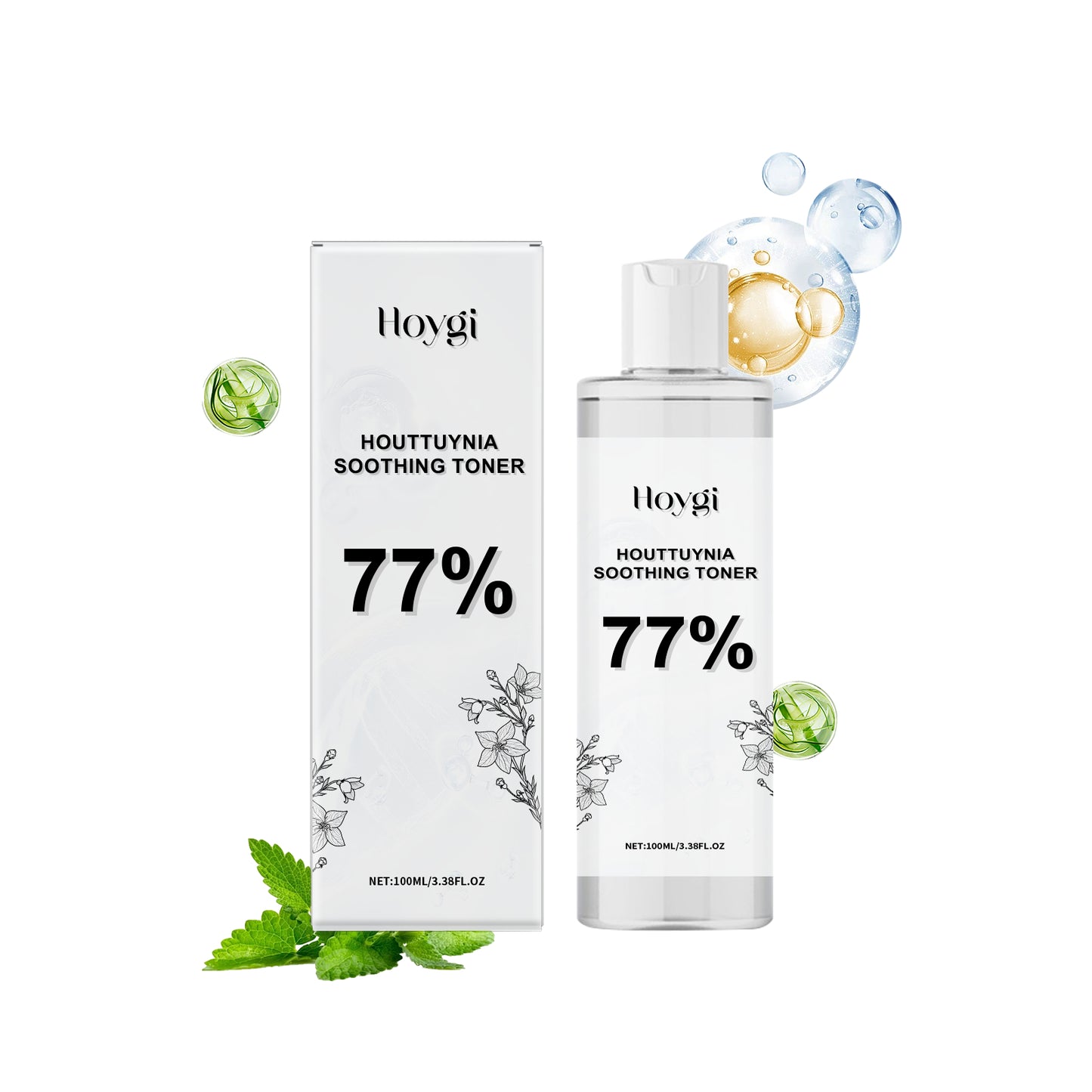 Houttuynia Cordata Soothing Facial Toner - Moisturizing & Purifying, 100ml