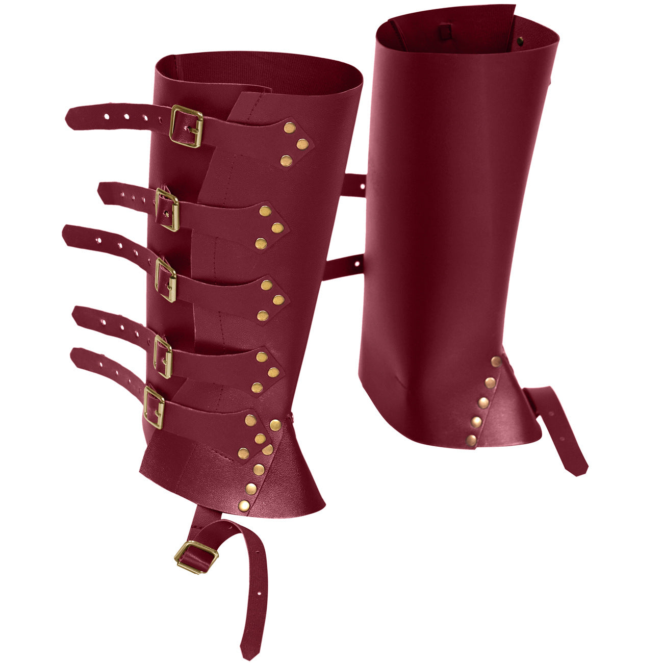 Medieval Knight PU Leather Shoe Covers for Fencing - Multiple Colors