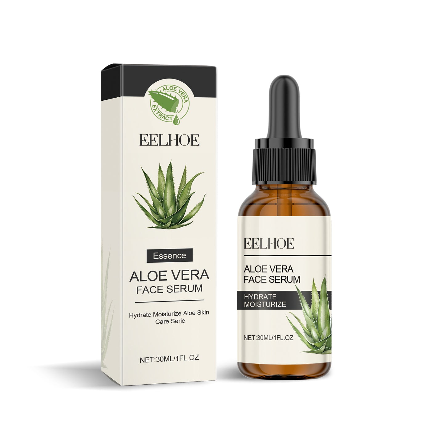 Aloe Vera Facial Serum - Deep Moisturizing & Soothing Skin Care Essence 30ml