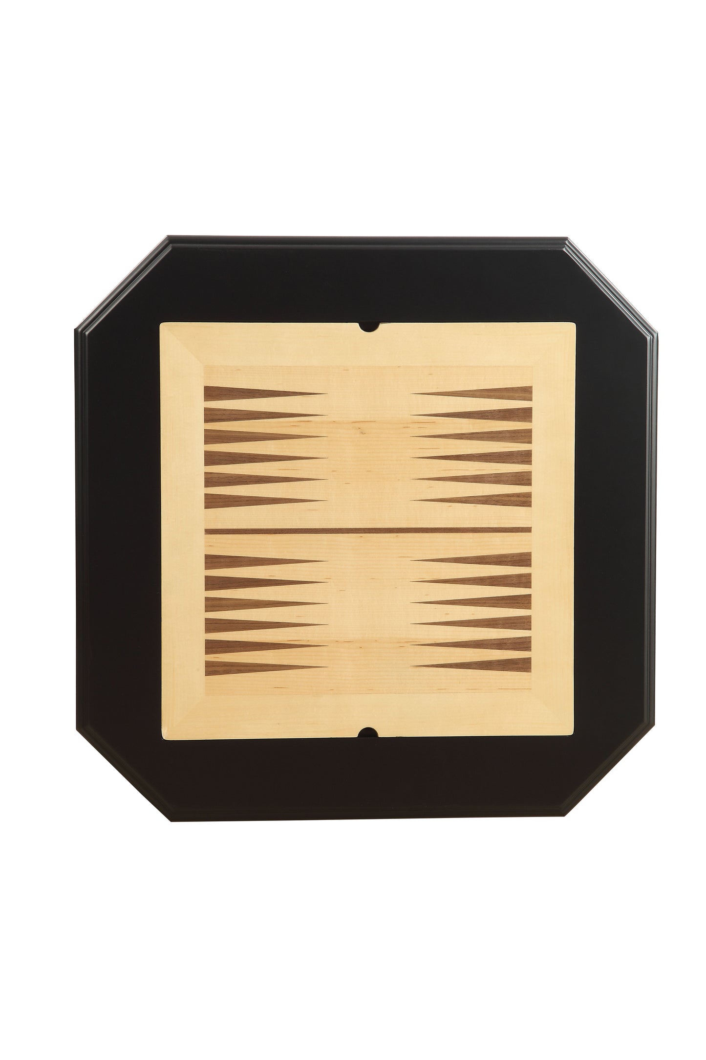 Bishop Black Finish Reversible Chess Checker Game Table with Game Tray