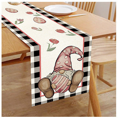 Linen Printed Table Runner - Insulated Festival Home Decor 30x180cm