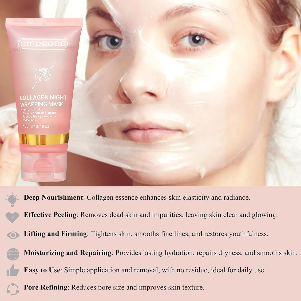 Collagen Night Wrapping Mask - Firming & Hydrating Overnight Facial Care