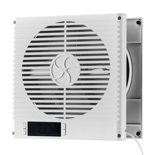 Wall-Mount In-Wall Fan with Remote, 10 Speeds, Dual Airflow, Quiet Ventilation