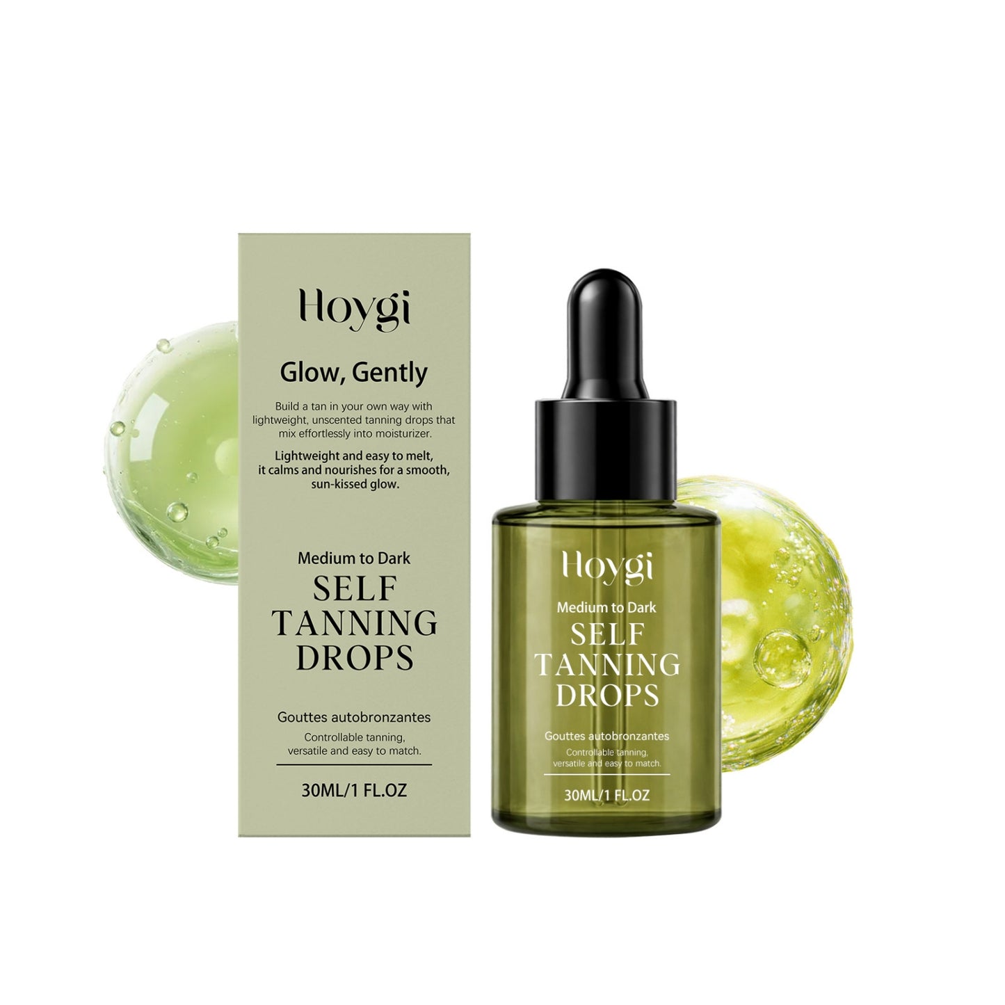 Huancai Tanning Drops 30ml for Face Skin Care, Hydrating & Brightening