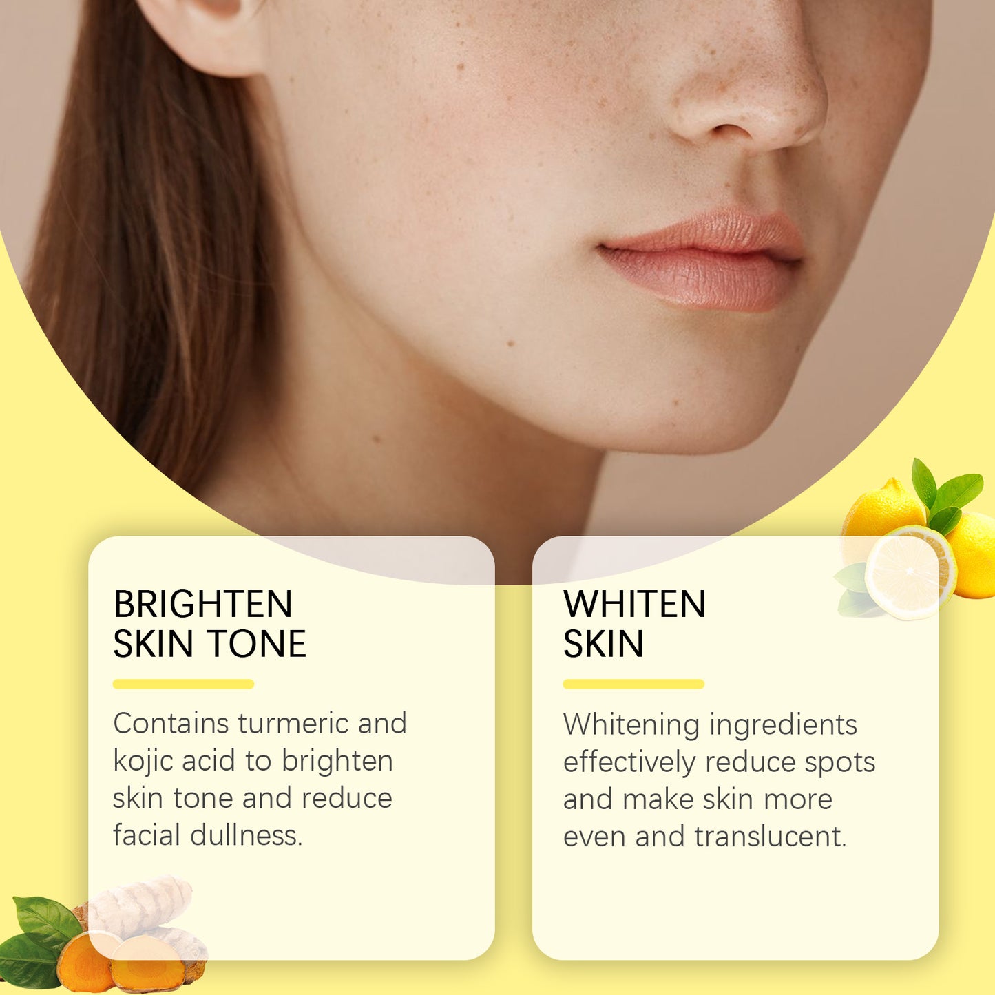 Turmeric Facial Cleansing Pads - Brightening & Deep Pore Cleansing, 55 Count