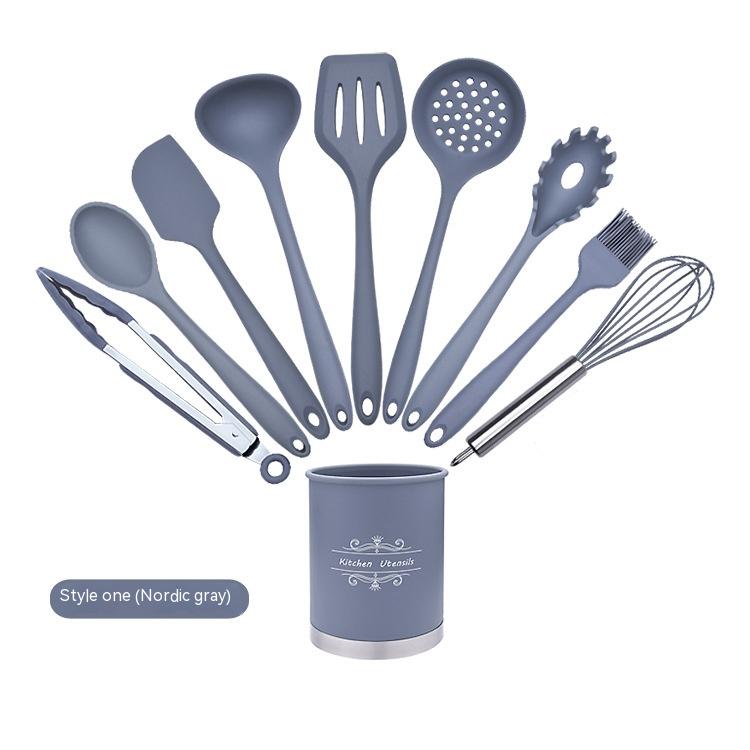 Non-Stick Silicone Cooking Utensil Set - Kitchen Tools & Utensils