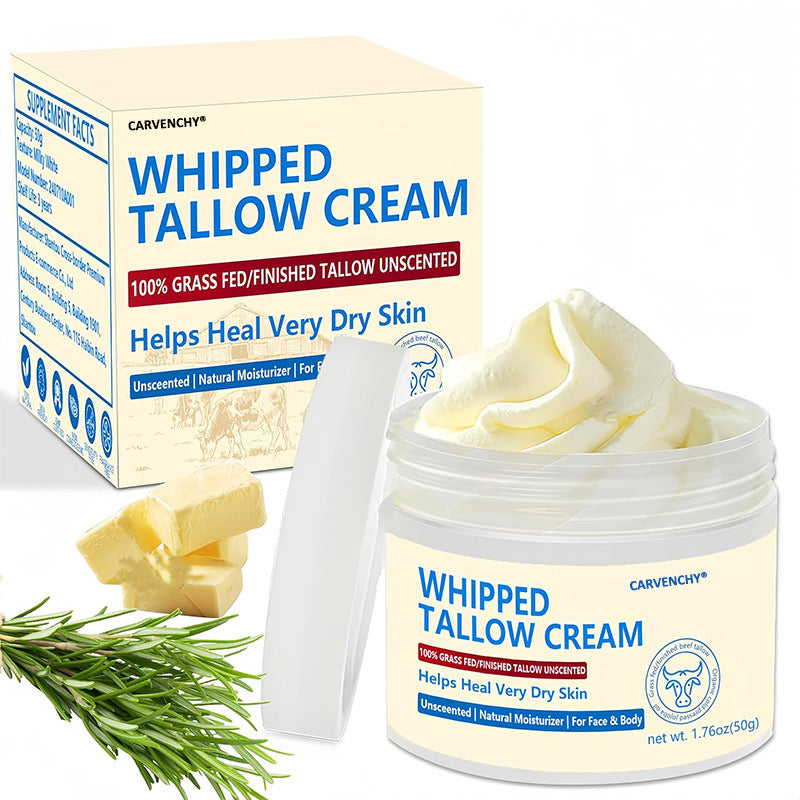 Cow Fat Cream Facial Moisturizer - 50g Hydrating Skin Care for All Skin Types