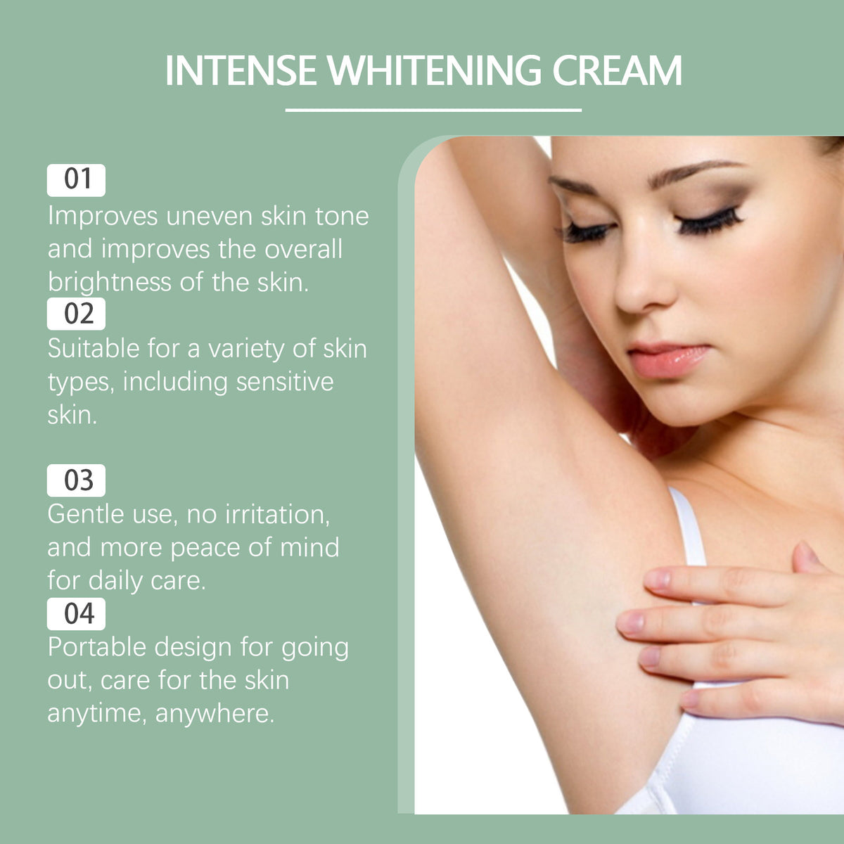 Neck Cream - Moisturizing & Brightening Formula for Skin Care, 30g