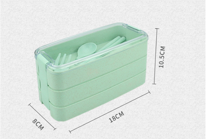 Microwave Oven Lunch Box Set with Seal Lock, Eco-Friendly PP Material