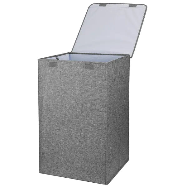 Foldable Laundry Hampers Washing Clothes Basket With Lid Handles
