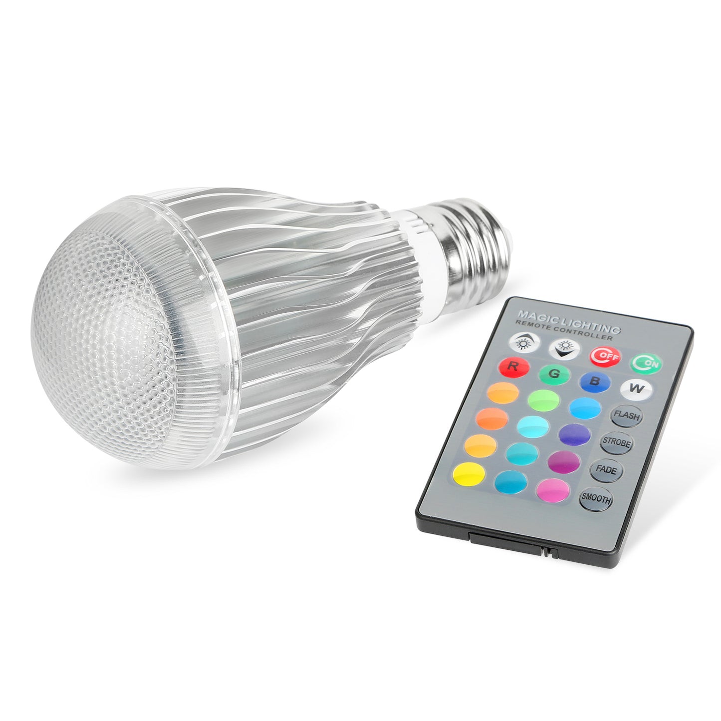 RGB LED Light Bulb E27 9W Color Change Mood Lighting with Remote Control