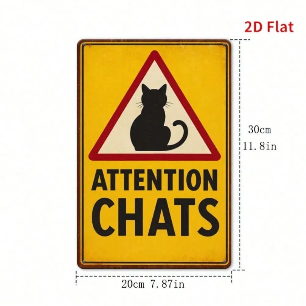 Metal Tin Wall Decoration - 20 cm x 20 cm