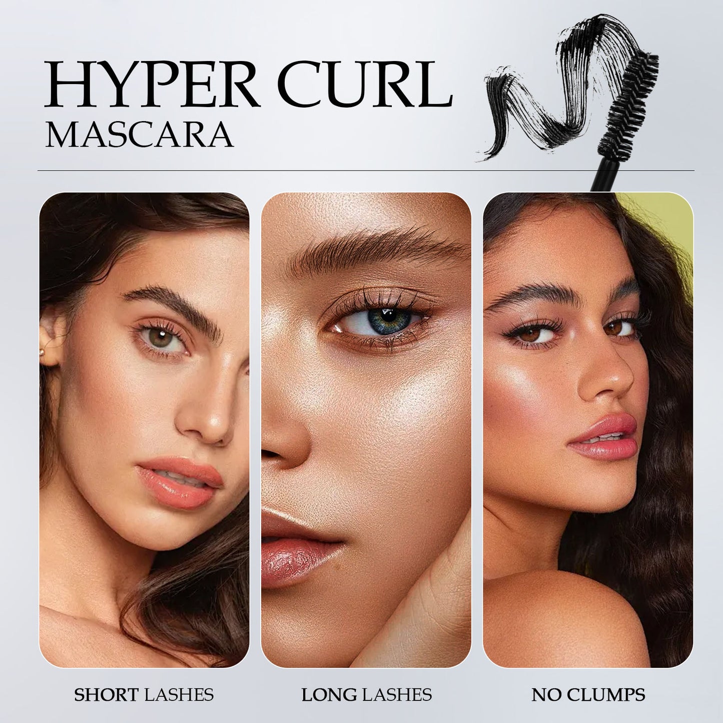 2-Pack Waterproof Volumizing Mascara - Long-Lasting Black Lengthening Cream