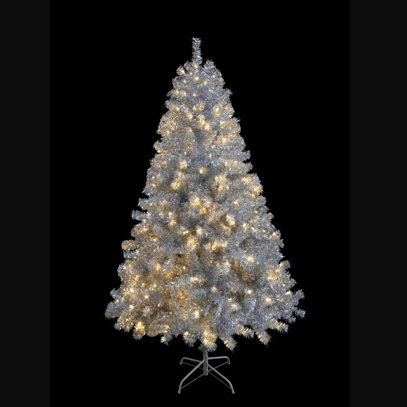 6FT Pre-Lit Artificial Christmas Tree with 300 LED Lights