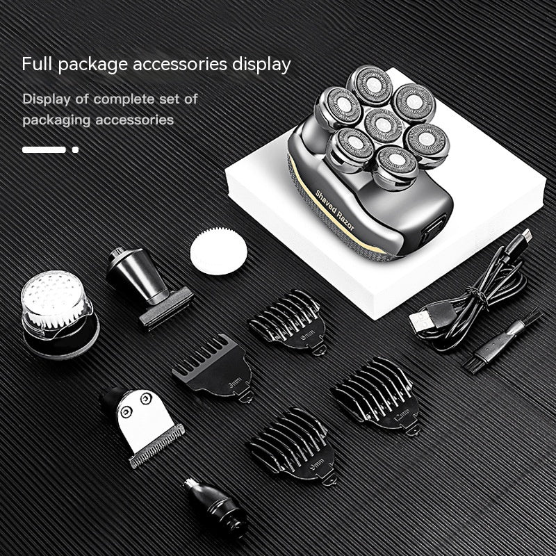 Rechargeable Electric Hair Clipper - 8W Brushed Motor, LED Display