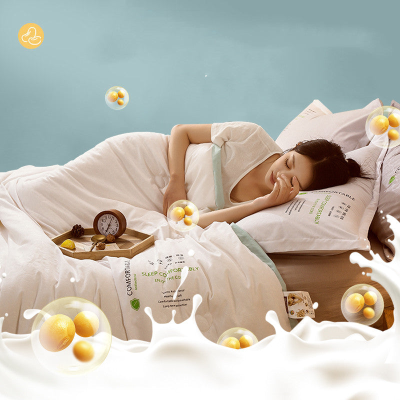 Summer Cotton Air Conditioner Quilt - Washable Soy Fiber Bedding