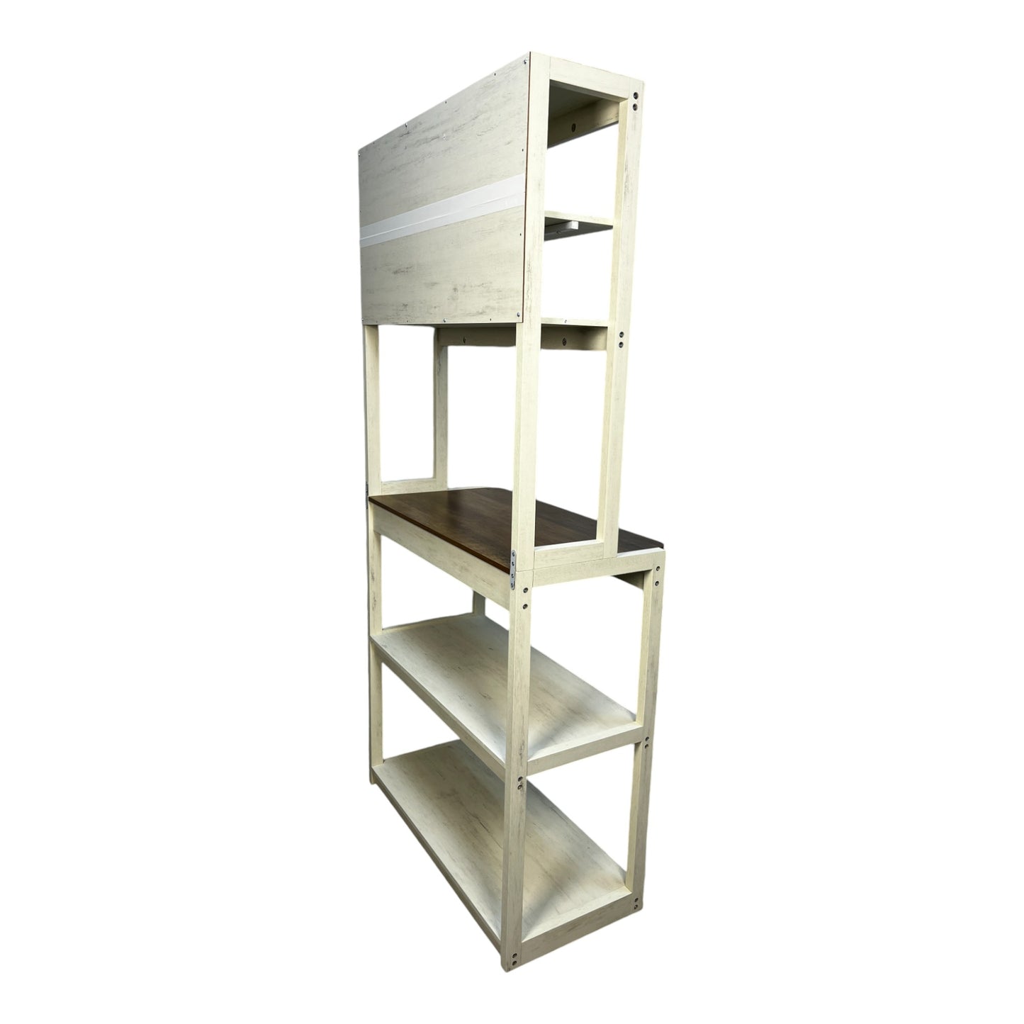 5-Layer White Kitchen Cabinet Rack for Storage & Organization