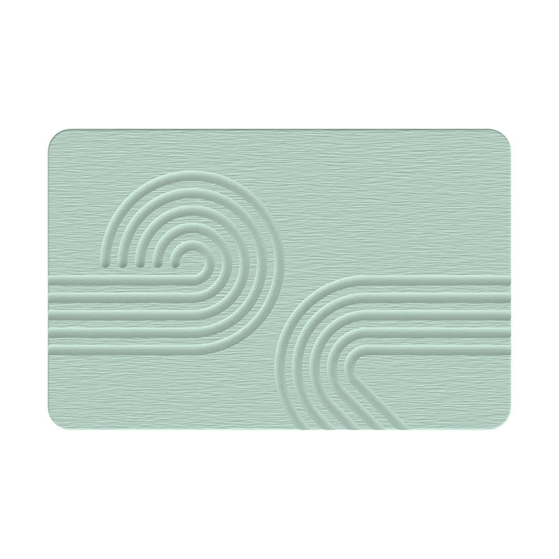Diatom Ooze Bathroom Floor Mat Absorbent Non-Slip Square Home Accessory