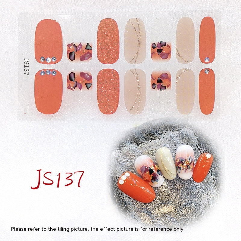 3D Crystal Nail Art Sticker Set - Crystal Glass Nail Film for Manicure
