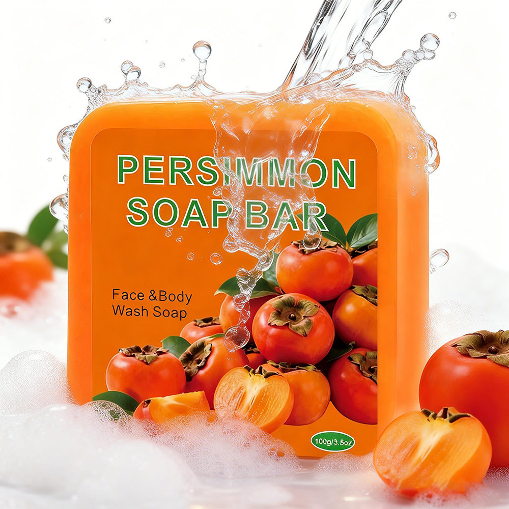 Persimmon Bar Soap - 100g Square Rounded-Corner Body Care
