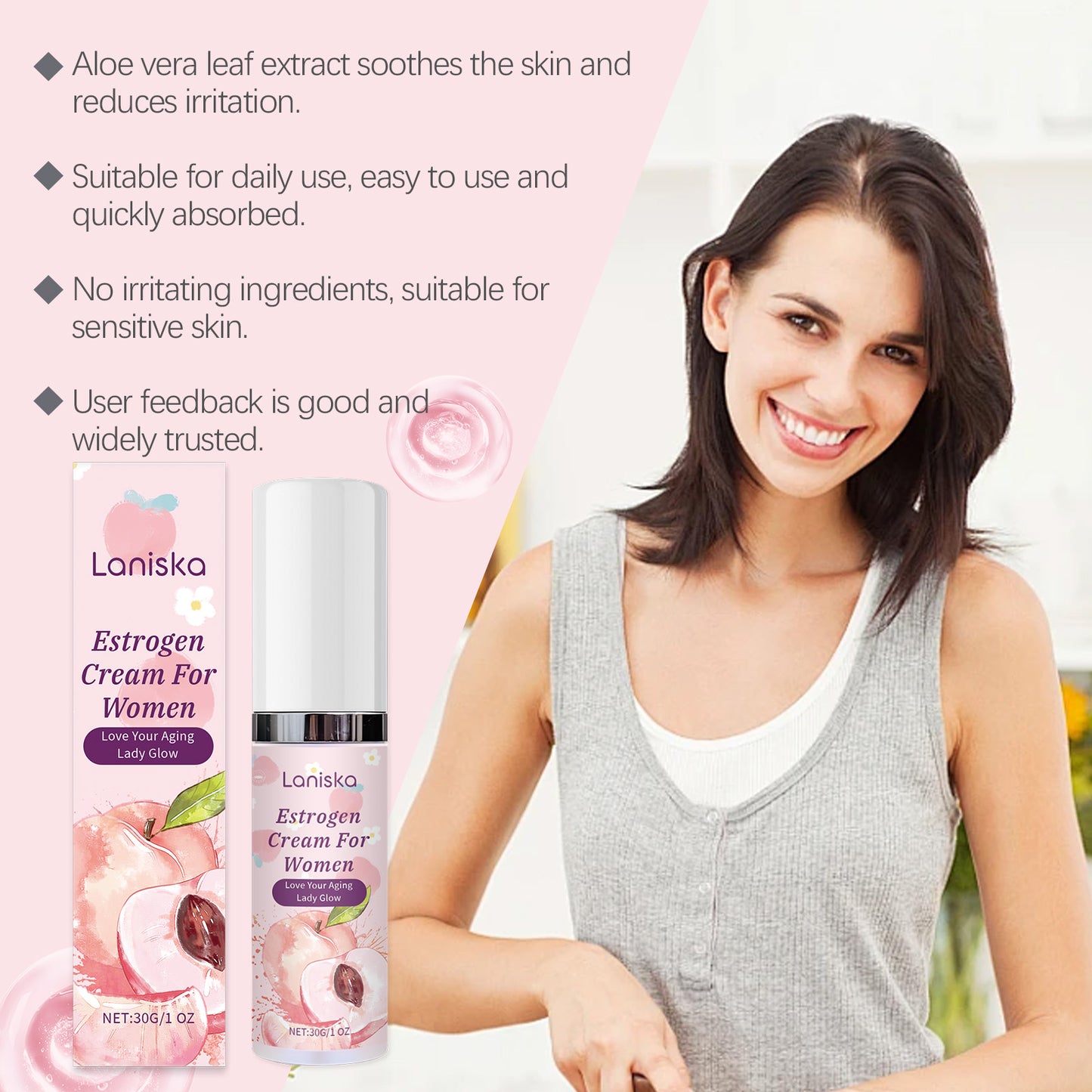 Intimate Care Repair Cream for Women - Gentle Estriol Soothing Lotion, 30g