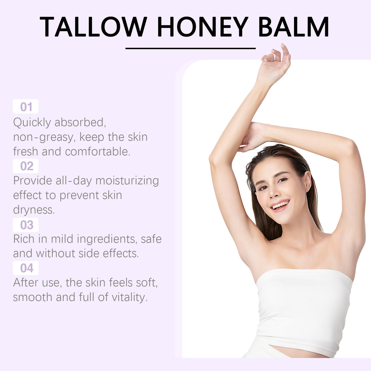 Tallow Honey Skin Repair Moisturizing Cream Relieve Dryness Nourish