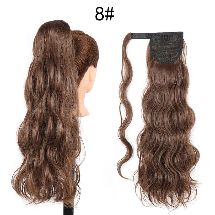 Curly Ponytail Hairpiece with Velcro Closure for Ladies - Multiple Colors