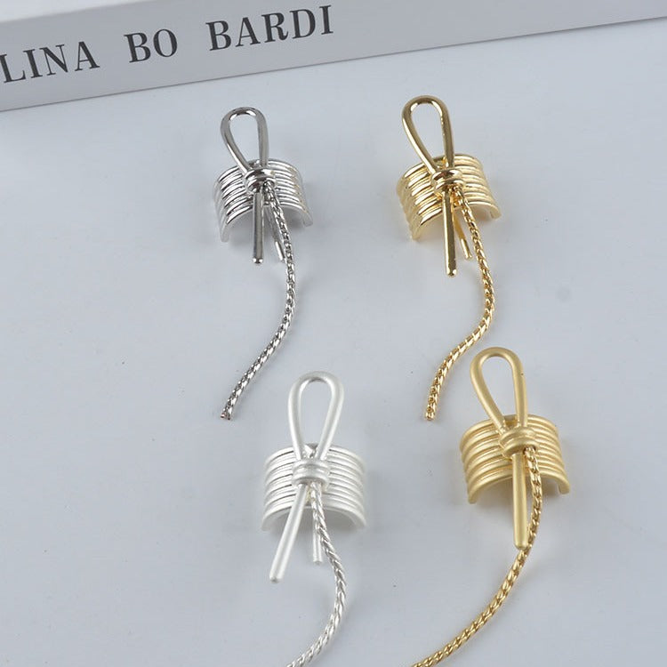 Luxury Hair Clip for Ponytail - Simple Stylish Hair Accessory, Electroplated Finish