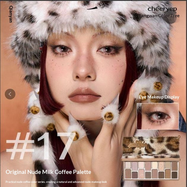 16-Color Eyeshadow Palette Matte and Shimmer Finishes for Makeup and Cosplay