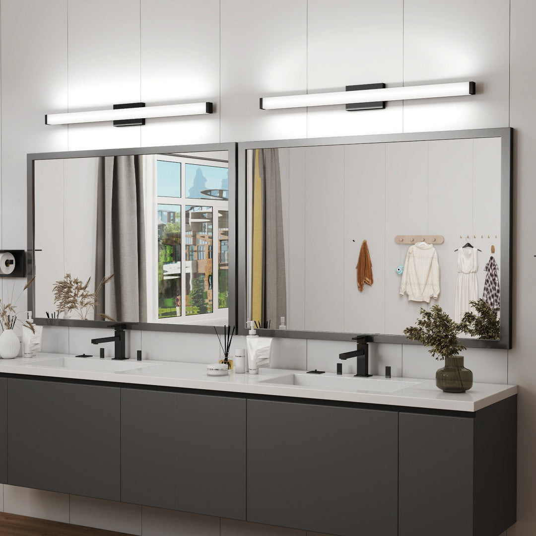 40 Inch Modern Bathroom LED Vanity Light Fixture - Matte Black